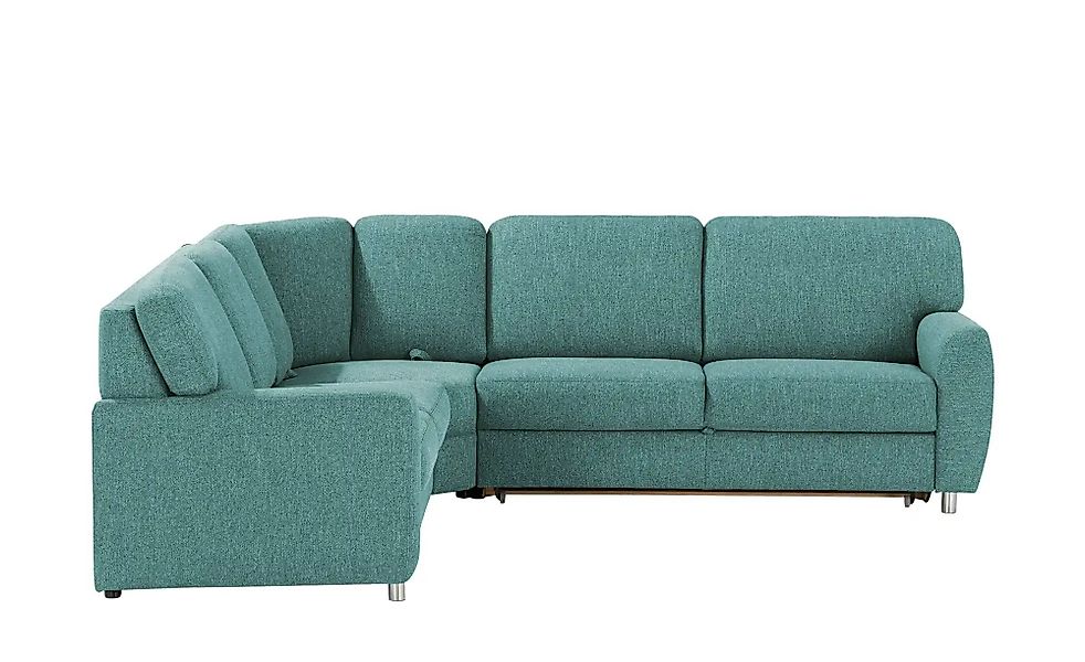 smart Ecksofa  Valencia ¦ türkis/petrol ¦ Maße (cm): B: 240 H: 90 T: 270 Po günstig online kaufen