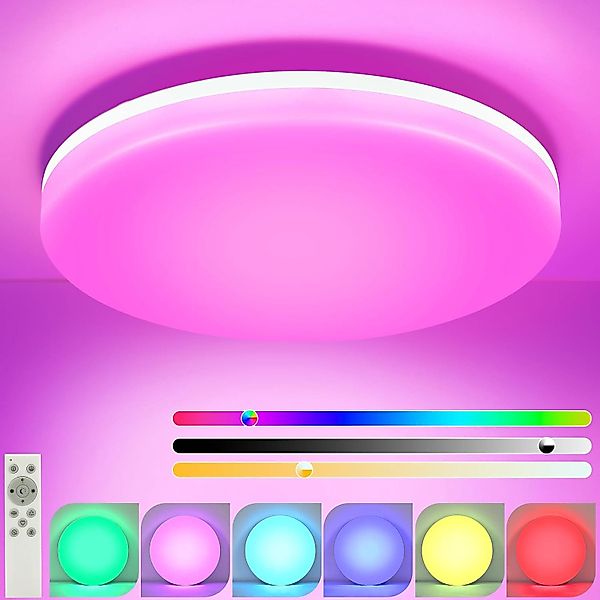 ZMH LED Deckenleuchte Wohnzimmer 22CM 18W günstig online kaufen
