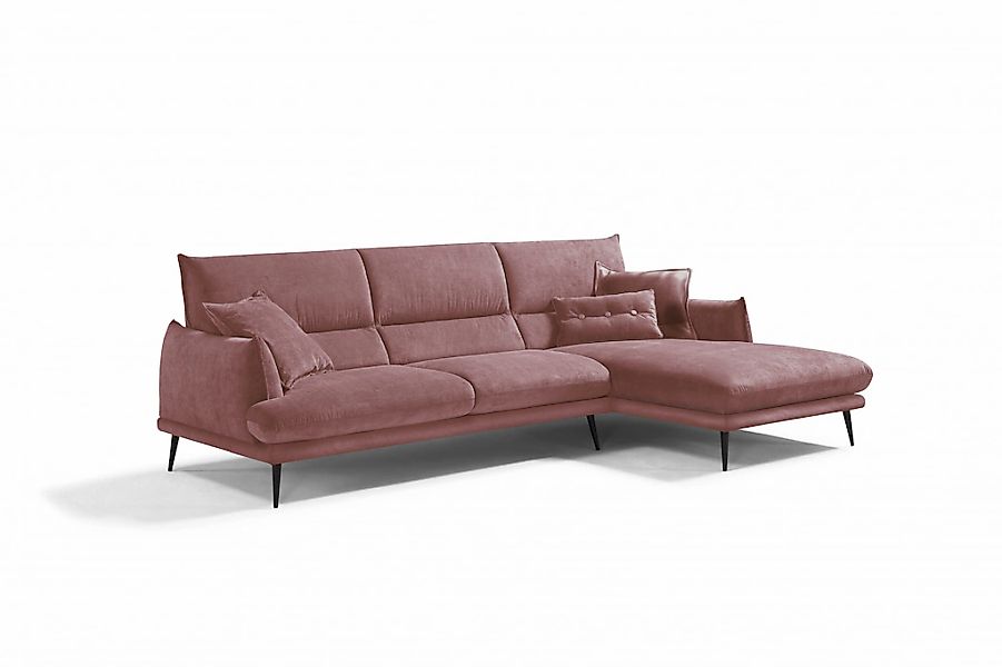 Egoitaliano Ecksofa "FUNNY, hochwertiges & aktuelles Design, bequeme Rücken günstig online kaufen