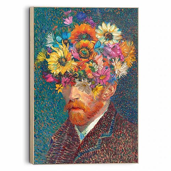 Reinders! Wandbild »Blumen Van Gogh«, Wohnzimmer - Schmetterlinge - Mehrfar günstig online kaufen