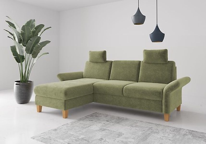Home affaire Ecksofa »Rochelle, L-Form« wahlweise mit Armteilverstellung, B günstig online kaufen