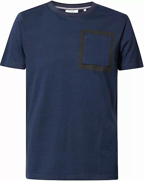 Petrol T Shirt Brusttasche Dunkelblau - Größe M günstig online kaufen