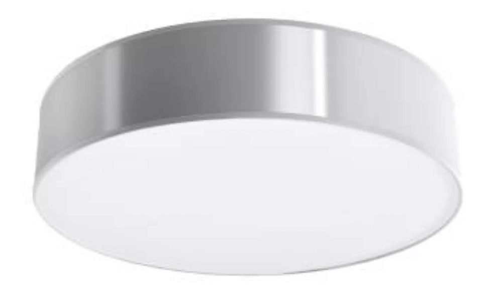 Deckenlampe rund Ø 55 cm Grau 4x E27 blendarm ATISS günstig online kaufen