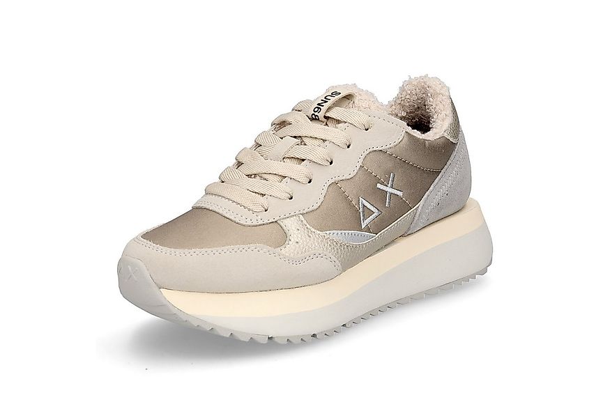 SUN 68 Sun68 Damen Sneaker Big Ally Teddy Fur beige gold Sneaker günstig online kaufen