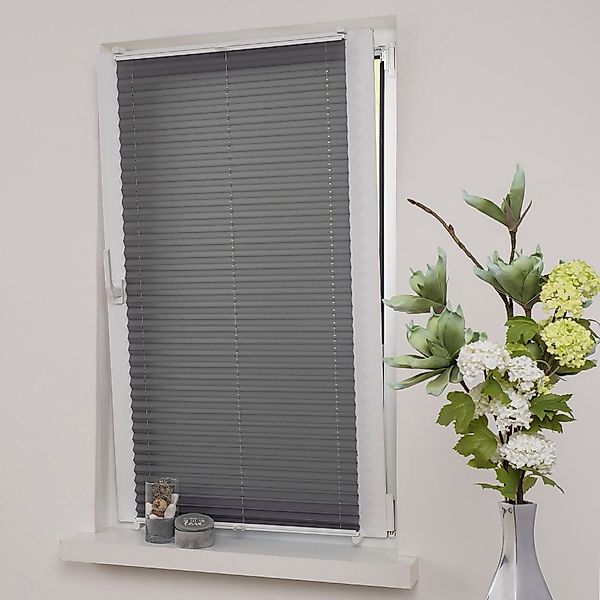 Liedeco Plissee "Klemmfix-Plissee verspannt" Lichtschutz ohne Bohren verspa günstig online kaufen