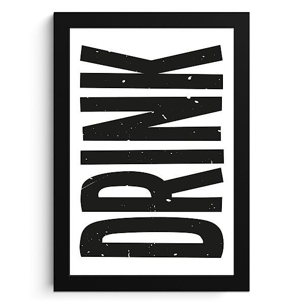 MuchoWow Poster Getränk - Schwarz - günstig online kaufen