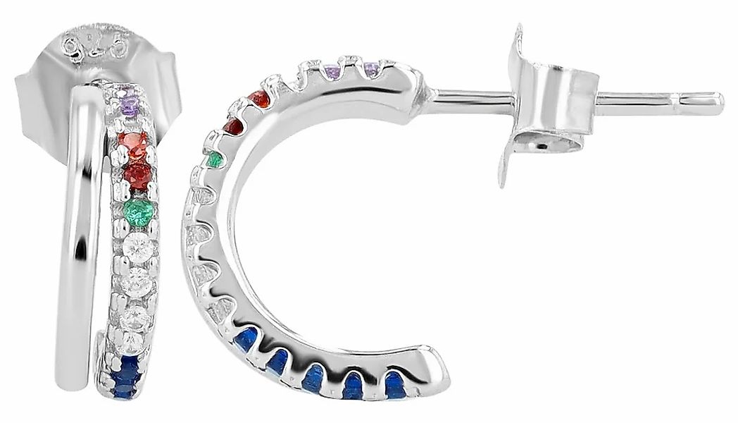 Adelia´s Paar Ohrhänger "Damen Ohrringe – Ohrstecker aus 925 Silber mit Zir günstig online kaufen