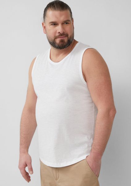 s.Oliver Muskelshirt T-Shirt Tanktop mit Flammgarnstruktur günstig online kaufen