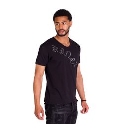KINGZ T-Shirt Herren Strass Totenkopf T-Shirt günstig online kaufen