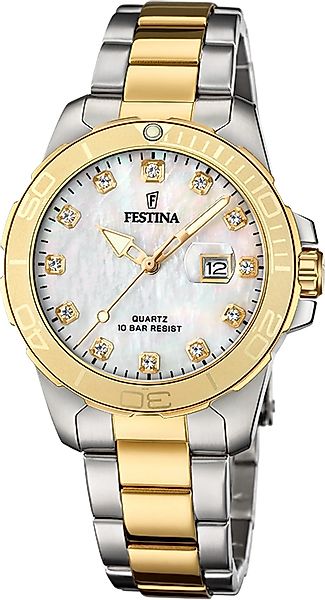 Festina Quarzuhr Festina Damenuhr Edelstahl silber günstig online kaufen