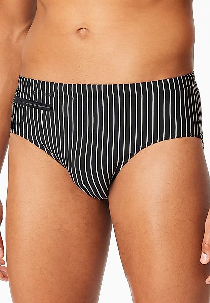 Schiesser Badeslip "Aqua" mit kleiner RV-Tasche, Bindekordel am Bund, gestr günstig online kaufen