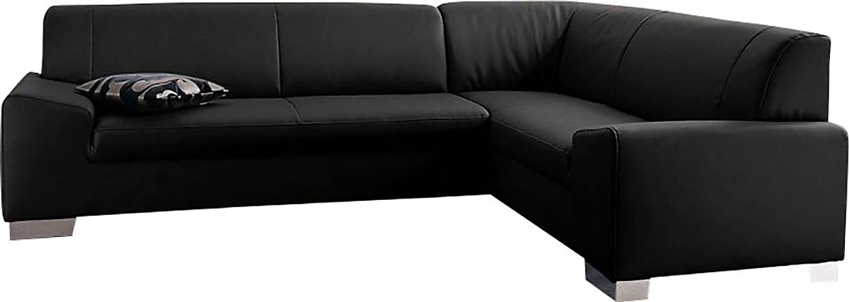 DOMO collection Ecksofa »Alisson, zeitlose Optik, flache Armlehnen, L-Form« günstig online kaufen