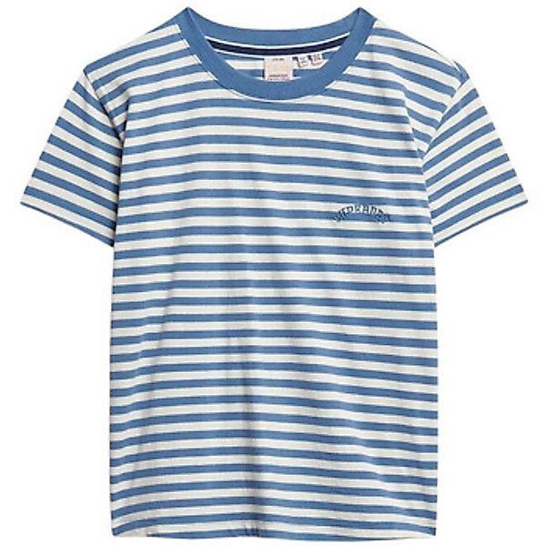 Superdry  T-Shirt T-shirt ajusté à rayures femme  Essential Logo günstig online kaufen