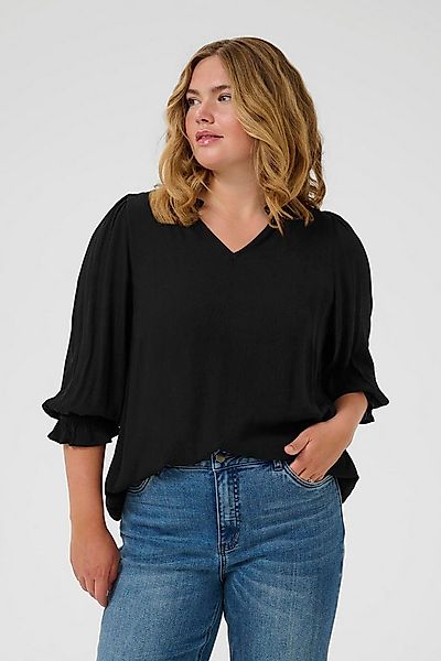 KAFFE Curve Kurzarmbluse Halblange Ärmel KCkiv Große Größen günstig online kaufen