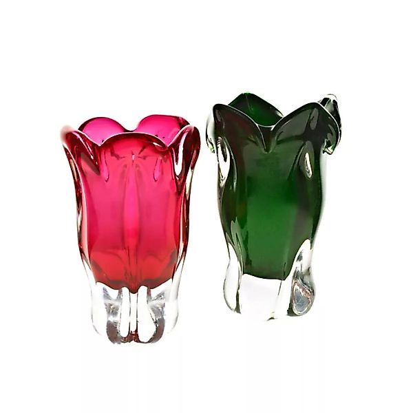 Vase mini "Pavel" (13cm), grün/metallic günstig online kaufen