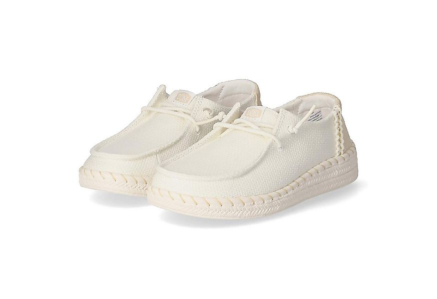 Hey Dude HeyDude HD43681-100 Damen Textil weiss Schnürschuh günstig online kaufen