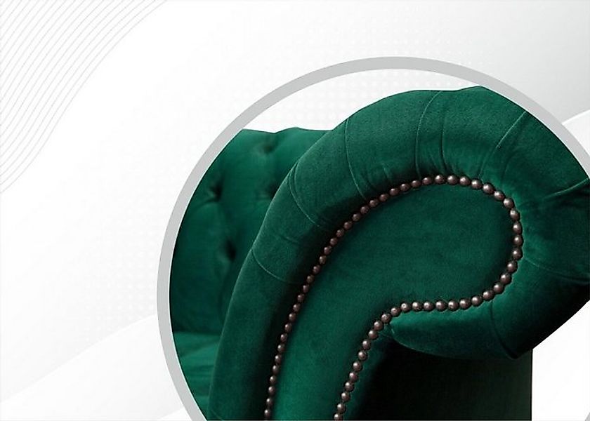 JVmoebel Chesterfield-Sofa Chesterfield Sofa handgefertigt massiv Holz Möbe günstig online kaufen