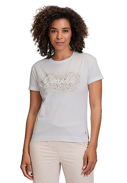 Betty&Co Kurzarmshirt Damen mit Aufdruck (1-tlg) Glitzer günstig online kaufen