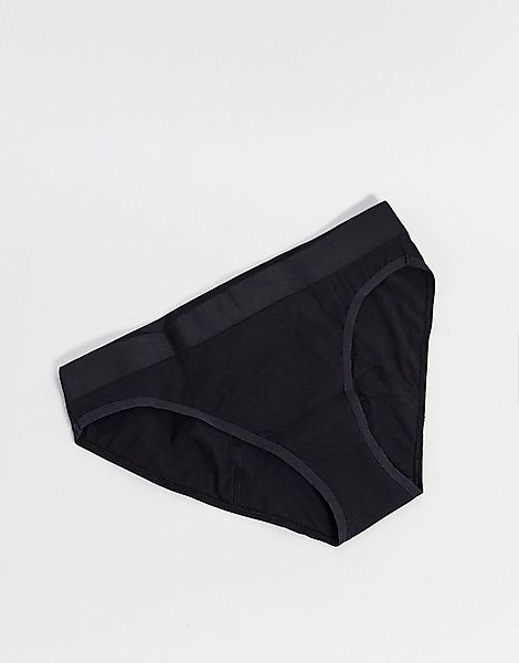 Thinx – Menstruations-Bikinislip in Schwarz günstig online kaufen