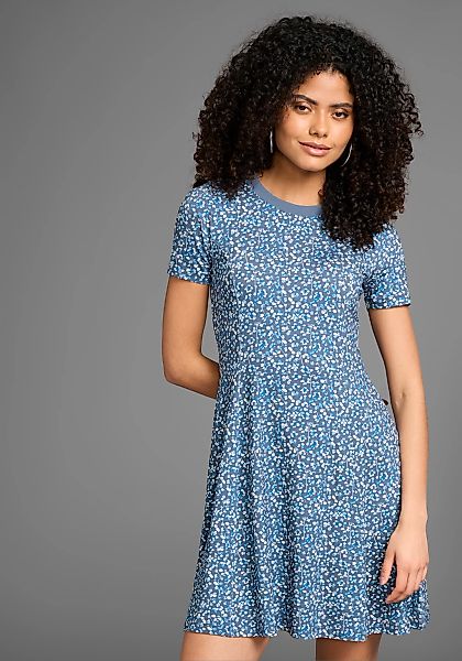 KangaROOS Jerseykleid Ohne Taschen aus weichem Jersey mit Mille-Fleurs Druc günstig online kaufen