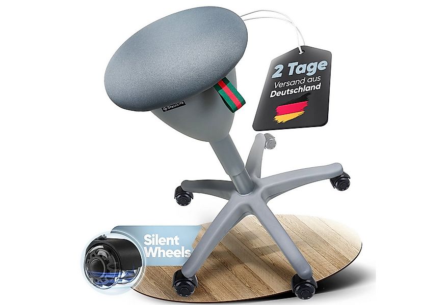 Steinlife Arbeitshocker Ergonomischer Bürohocker [Aktives Sitzen, Gesunde H günstig online kaufen