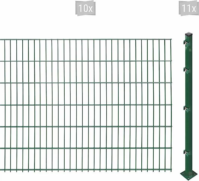 Arvotec Doppelstabmattenzaun "ESSENTIAL 123 zum Aufschrauben", Zaunhöhe 123 günstig online kaufen