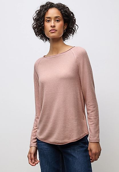 STREET ONE Langarmshirt, aus softem Materialmix günstig online kaufen