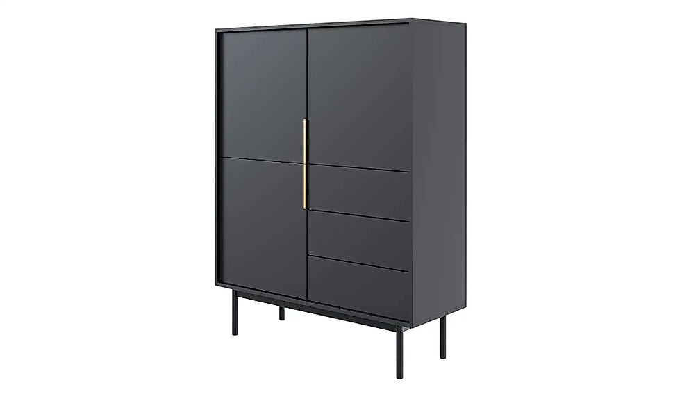 Highboard  Vinchio ¦ schwarz ¦ Maße (cm): B: 104 H: 139,5 T: 39.0 Kommoden günstig online kaufen