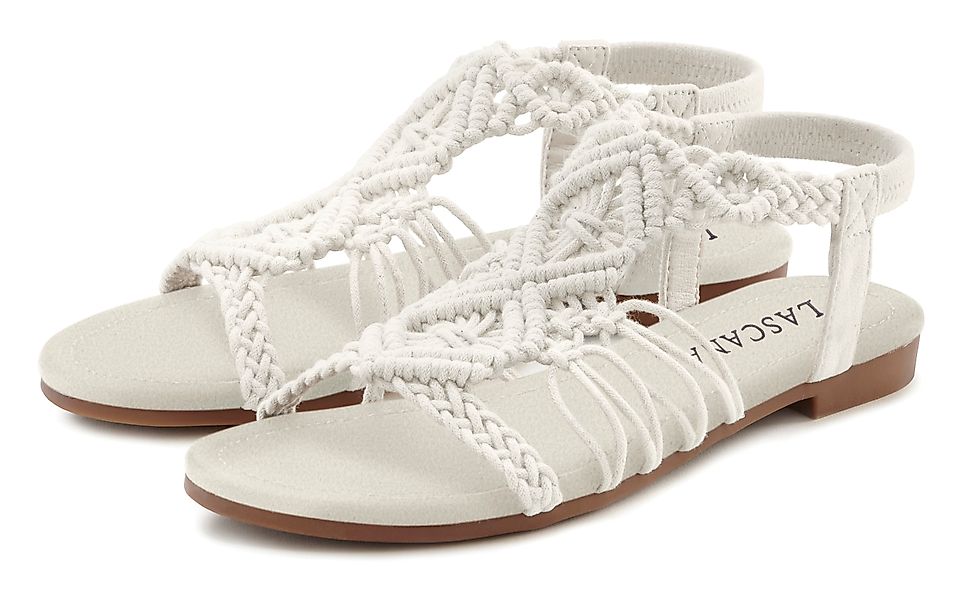 LASCANA Sandale "Sommerschuh", Sandalette, Sommerschuh mit elastischem Riem günstig online kaufen