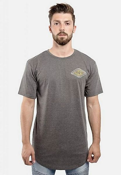 Blackskies T-Shirt Printed Longshirt T-Shirt Hero Grau Medium günstig online kaufen