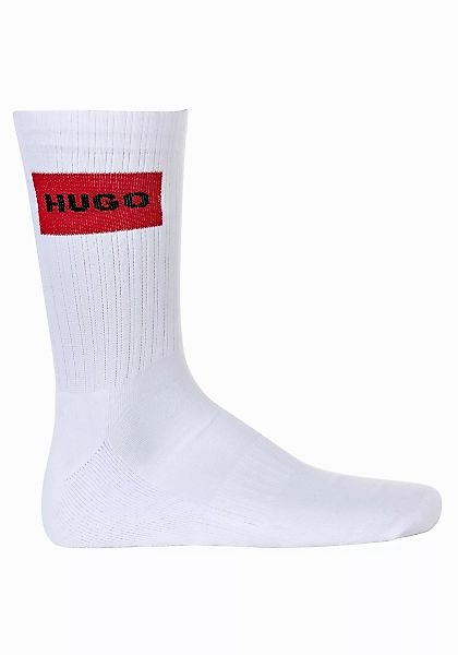 HUGO Socken "Socken 2P QS RIB LABEL CC 10257974 01 2er Pack" günstig online kaufen