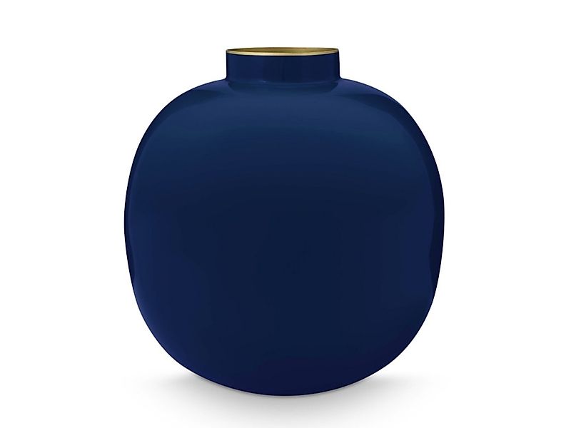 PiP Studio Dekovase Vase Metal blau 23 cm (Vasen), Vase Metal Blue 23cm günstig online kaufen