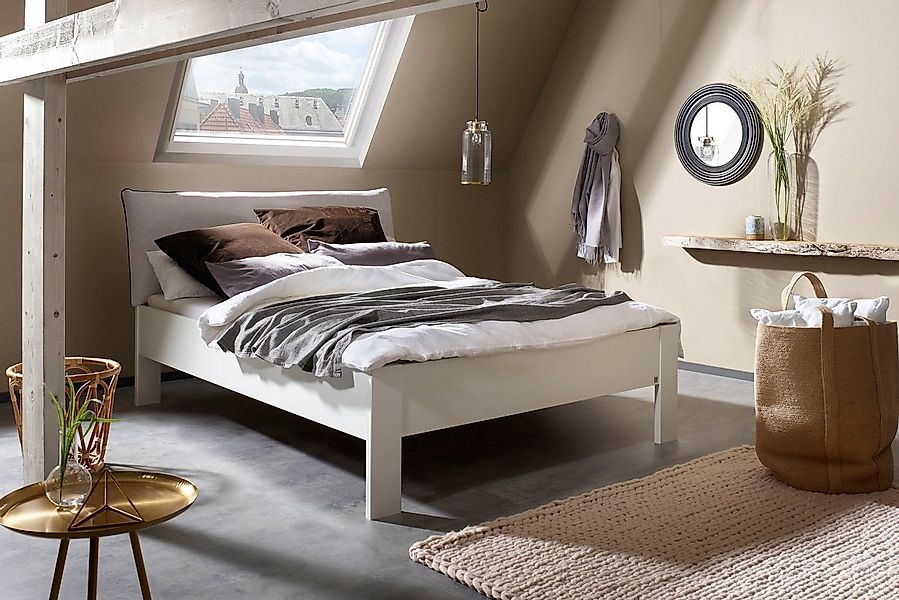 rauch Futonbett Aditio, Kopfteil Webstoff mit abgesetztem Keder günstig online kaufen