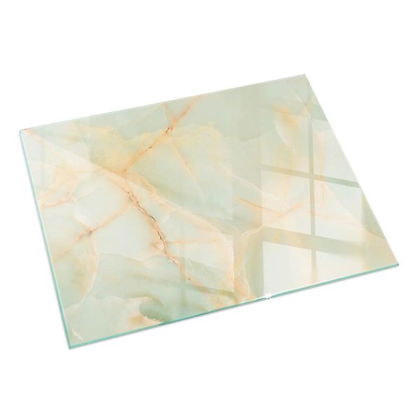 Tulup Glasplatte für Kamin Abstraktes Marmormuster Glas unter Kamin Rechtec günstig online kaufen