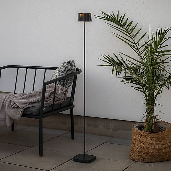 Konstsmide LED-Stehleuchte Nice USB Schwarz 120 cm x 17 cm günstig online kaufen