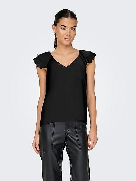 ONLY Blusenshirt ONLASTA LIFE CAPSLEEVE V-NECK TOP PTM günstig online kaufen