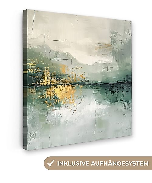 OneMillionCanvasses® Leinwandbild Grün - Modern - günstig online kaufen