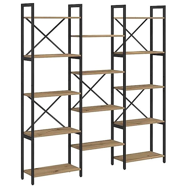 vidaXL Bücherregal Artisan-Eiche 156 x 25 x 167 cm Holzwerkstoff 868346 günstig online kaufen