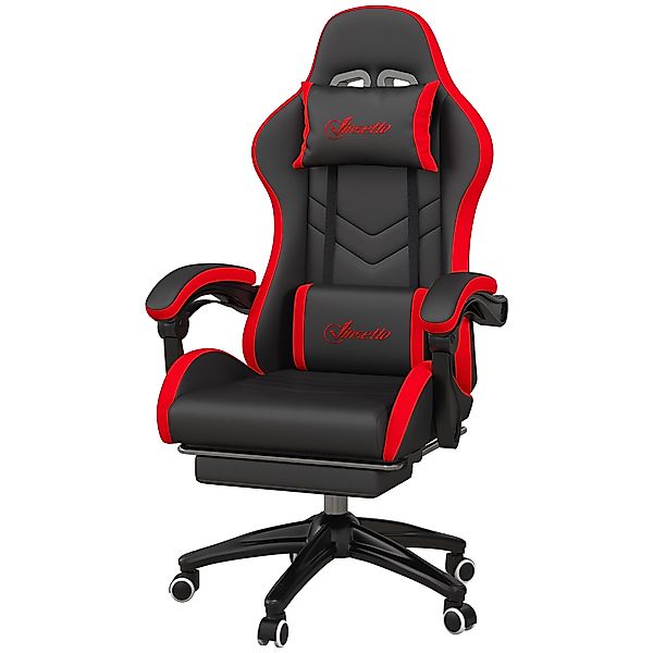 Vinsetto Gaming-Stuhl aus PU-Leder und Stahl mit verstellbarer Höhe, ergono günstig online kaufen