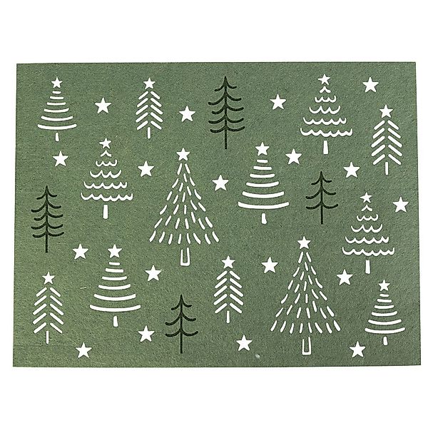 MICA Weihnachtsfigur Platzmatte Tannen - grün günstig online kaufen