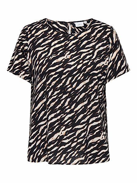 ONLY CARMAKOMA Shirtbluse CARVICA SS TOP WVN NOOS Materialmix, regular fit günstig online kaufen