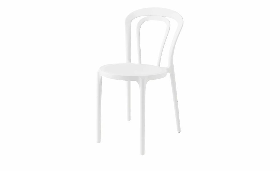 Connubia Stuhl  stapelbar Caffe ¦ weiß ¦ Maße (cm): B: 43 H: 83 T: 53.0 Stü günstig online kaufen