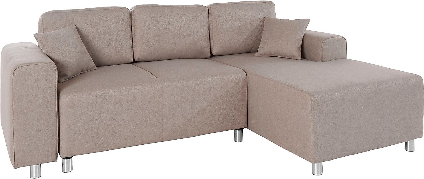 Home affaire Ecksofa "Györ", L-Form, wahlweise mit Bettfunktion und Bettkas günstig online kaufen