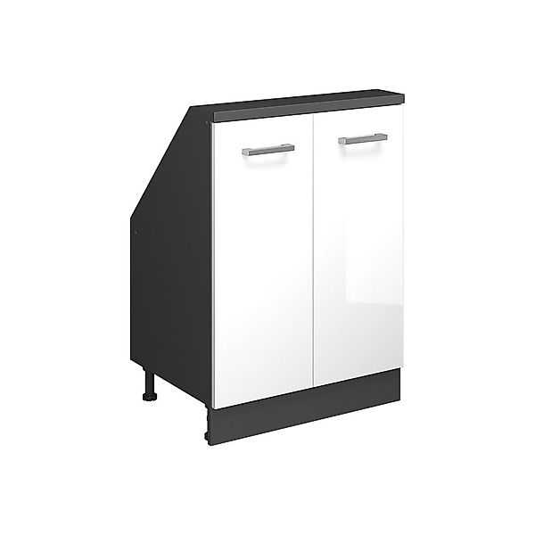 Vicco Unterschrank R-Line, Weiß Hochglanz/Anthrazit, 60 günstig online kaufen