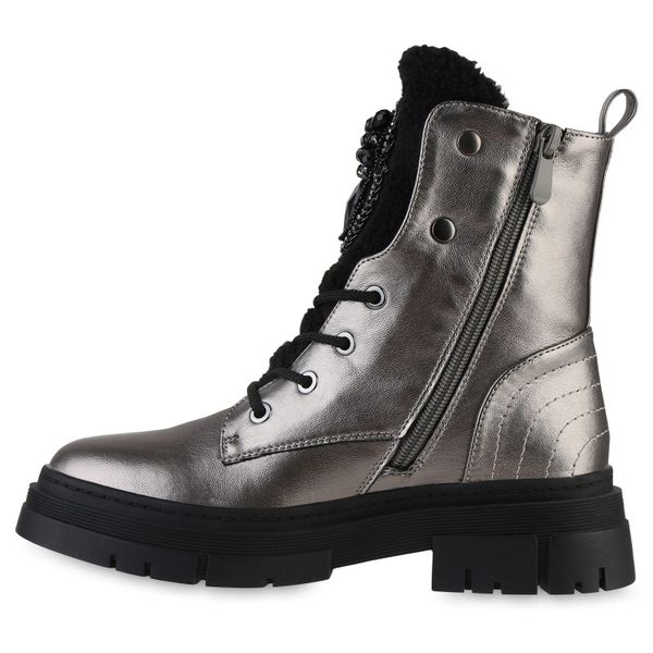 VAN HILL 841889 Schnürstiefelette Damen-Winterstiefel mit günstig online kaufen