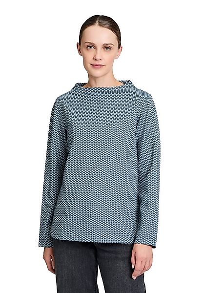 Betty&Co Kurzarmshirt Damen Strukturshirt mit Turtle Neck (1-tlg) Struktur günstig online kaufen