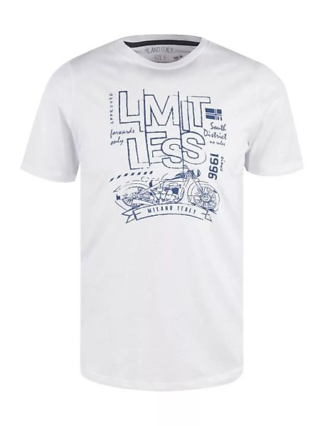 MILANO ITALY Herren T-Shirt, weiß günstig online kaufen