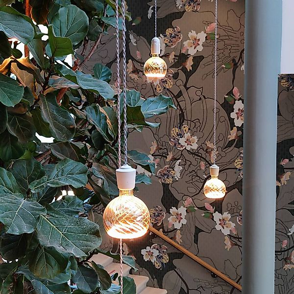 SEGULA LED-Leuchtmittel »LED Floating Globe 150 twisted smokey grau«, E27, günstig online kaufen