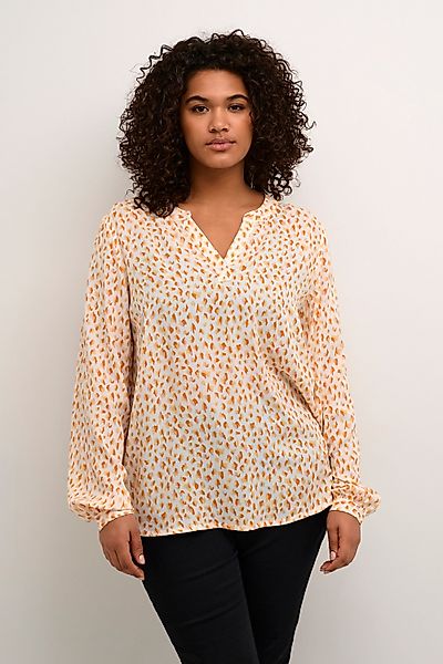 KAFFE Curve Langarmbluse Langarm-Bluse KCjalu Große günstig online kaufen