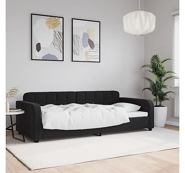 vidaXL Bett, Tagesbett Schwarz 90x200 cm Samt günstig online kaufen